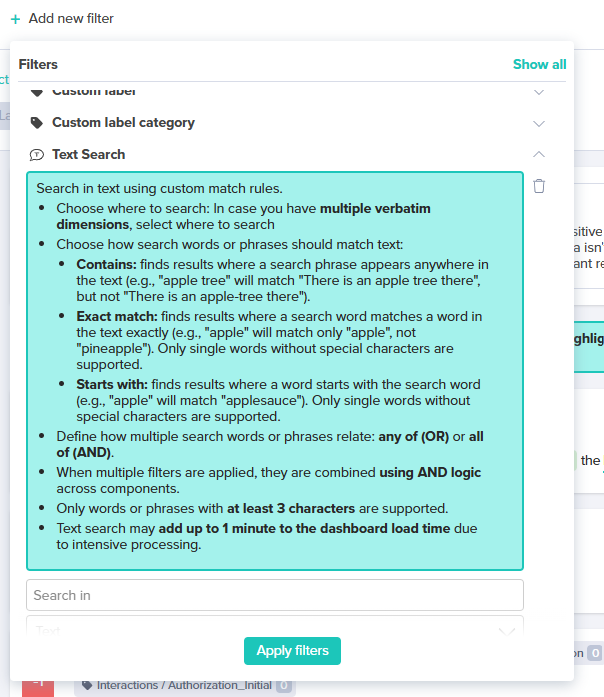 text search