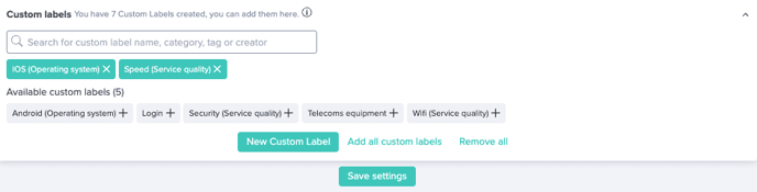 zurvey custom labels analysis