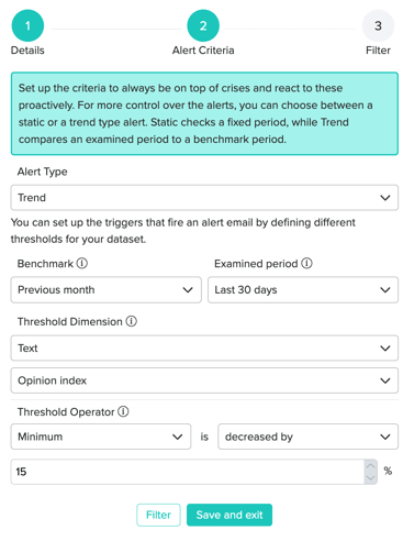 zurvey dataset alerting 10