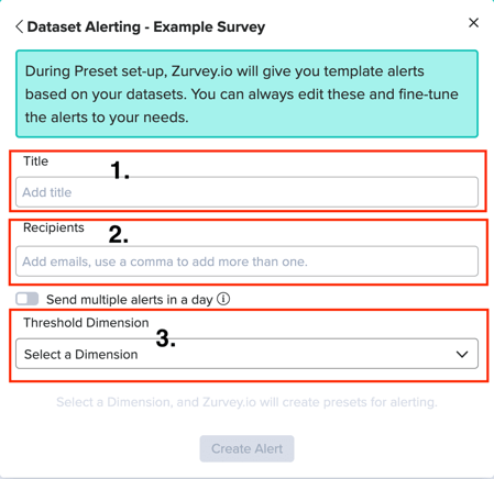 zurvey dataset alerting 2