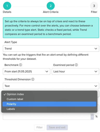 zurvey dataset alerting 6