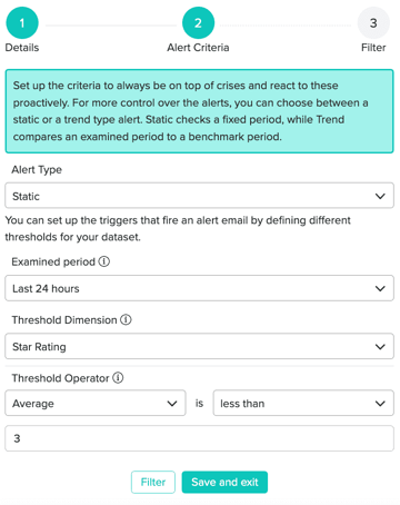 zurvey dataset alerting 8