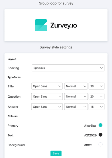 zurvey survey styles