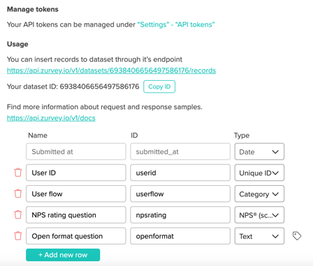 zurvey-manage-tokens