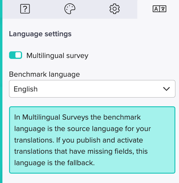 Multilingual Survey